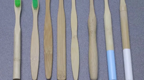 Échantillon gratuit OEM 100 % biodégradable brosse à dents en bambou écologique en gros