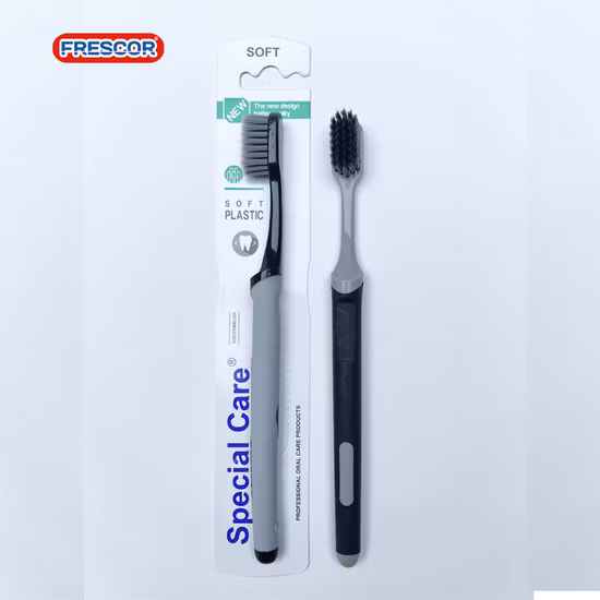 OEM brosse à dents en poils de charbon de bambou petite tête brosse à dents adulte